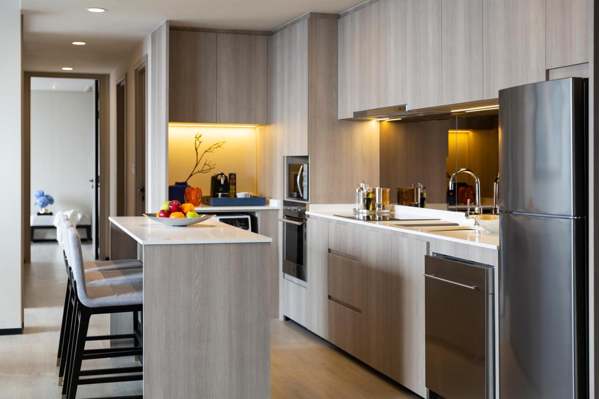 Отель Ascott Thonglor Бангкок Экстерьер фото A kitchen in a condominium