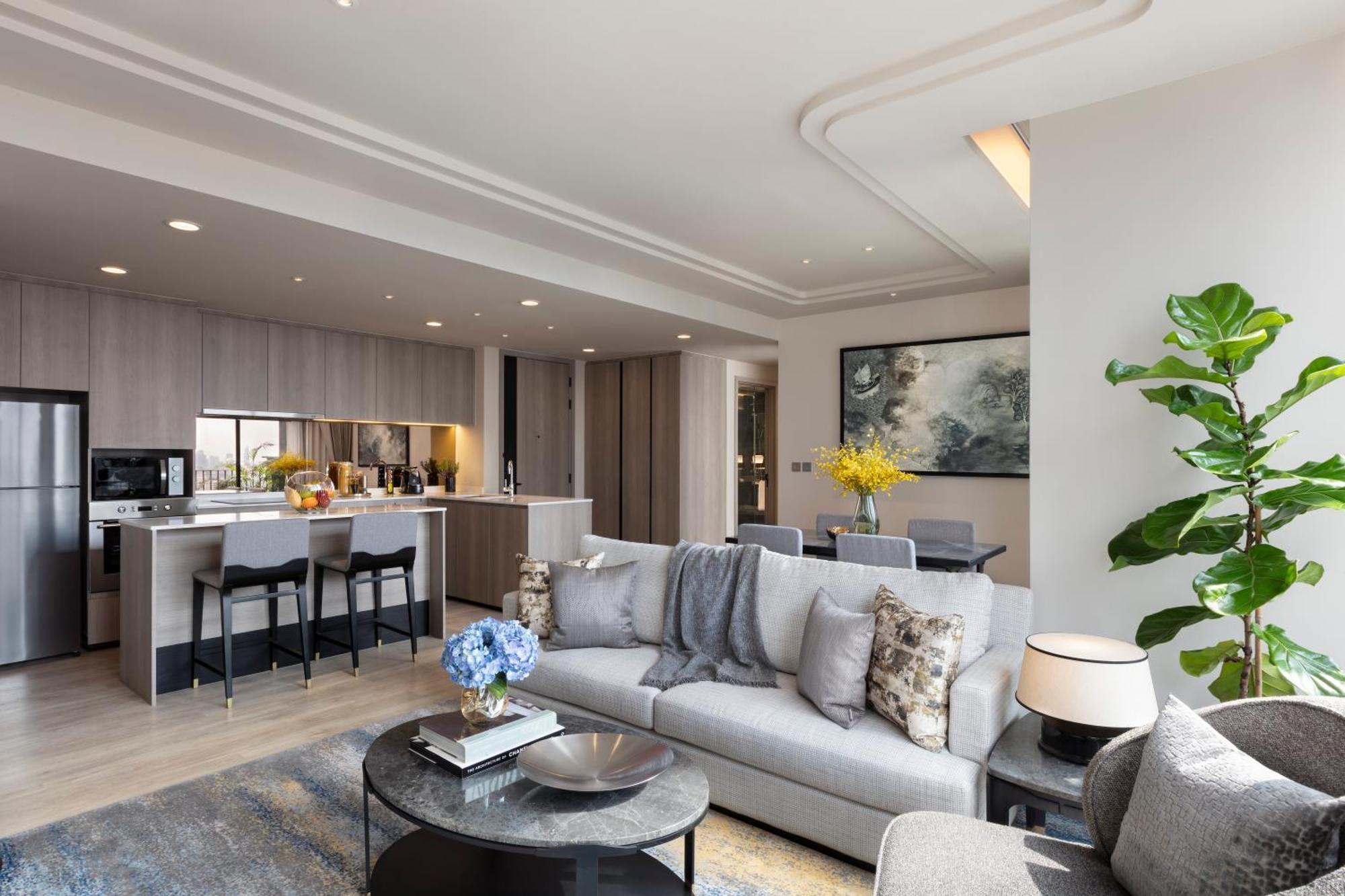 Отель Ascott Thonglor Бангкок Экстерьер фото The interior of a typical apartment