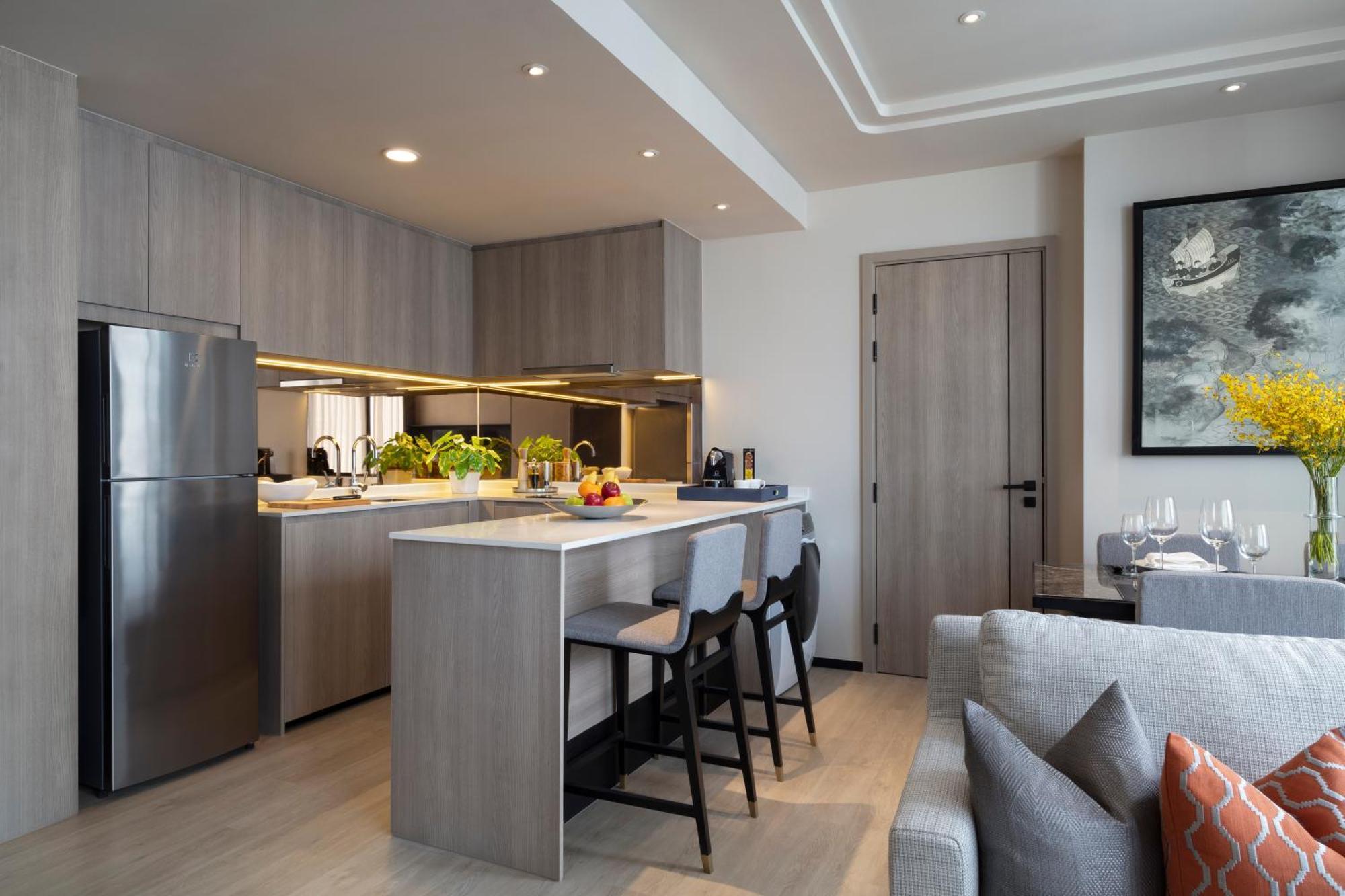 Отель Ascott Thonglor Бангкок Экстерьер фото A kitchen in a condominium